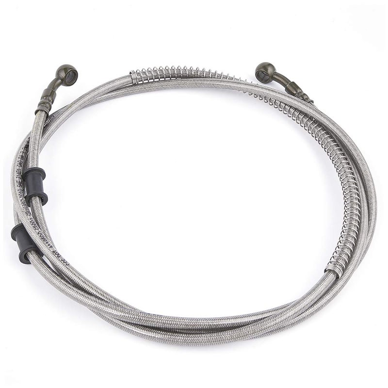 MTATCN 86" Stainless Braided Hydraulic Brake Hose Line for GY6 Kazuma Sunl Taotao Roketa Jonway Scooter Moped ATV Dirt Bike Go Kart - Image 3